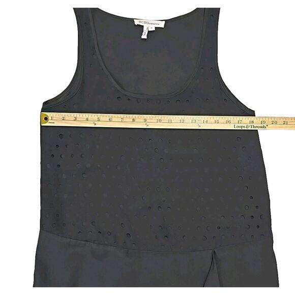 BCBGeneration Women's Tunic Size M Oversized Whimsigoth Flowy, Full Sheer Back - Picture 5 of 7